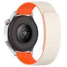 22mm Cloud Wood Grain Silicone Magnetic Watch Band(Starlight Orange) - 2