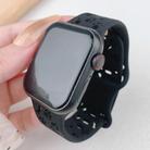 For Apple Watch 46mm / 49mm / 45mm / 44mm Dog Paw Bones Butterfly Buckle Silicone Watch Band(Black) - 2