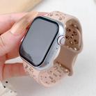 For Apple Watch 42mm / 41mm / 40mm / 38mm Dog Paw Bones Butterfly Buckle Silicone Watch Band(Official Pink) - 2