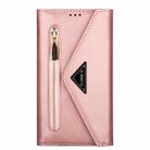 For Xiaomi Redmi 8A Skin Feel Zipper Horizontal Flip Leather Case with Holder & Card Slots & Photo Frame & Lanyard & Long Rope(Rose Gold) - 2