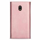 For Xiaomi Redmi 8A Skin Feel Zipper Horizontal Flip Leather Case with Holder & Card Slots & Photo Frame & Lanyard & Long Rope(Rose Gold) - 3