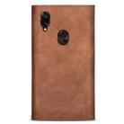 For Xiaomi Redmi Note 7 Skin Feel Zipper Horizontal Flip Leather Case with Holder & Card Slots & Photo Frame & Lanyard & Long Rope(Brown) - 3