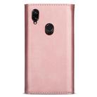 For Xiaomi Redmi Note 7 Skin Feel Zipper Horizontal Flip Leather Case with Holder & Card Slots & Photo Frame & Lanyard & Long Rope(Rose Gold) - 3