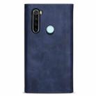 For Xiaomi Redmi Note 8 Skin Feel Zipper Horizontal Flip Leather Case with Holder & Card Slots & Photo Frame & Lanyard & Long Rope(Blue) - 3