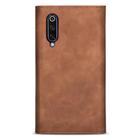 For Xiaomi Mi 9 Skin Feel Zipper Horizontal Flip Leather Case with Holder & Card Slots & Photo Frame & Lanyard & Long Rope(Brown) - 3