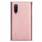 For Xiaomi Mi 9 Skin Feel Zipper Horizontal Flip Leather Case with Holder & Card Slots & Photo Frame & Lanyard & Long Rope(Rose Gold) - 3