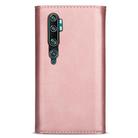 For Xiaomi Mi CC9 Pro Skin Feel Zipper Horizontal Flip Leather Case with Holder & Card Slots & Photo Frame & Lanyard & Long Rope(Rose Gold) - 3