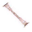 For Apple Watch 46mm / 49mm / 45mm / 44mm Bow Jewelry Buckle Stainless Steel Watch Band(Rose Gold) - 1