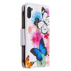 For Samsung Galaxy A11 Colored Drawing Pattern Zipper Horizontal Flip Leather Case with Holder & Card Slots & Wallet(Two Butterflies) - 3