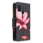 For Samsung Galaxy A21s Colored Drawing Pattern Zipper Horizontal Flip Leather Case with Holder & Card Slots & Wallet(Lotus) - 3