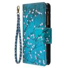 For Samsung Galaxy A21s Colored Drawing Pattern Zipper Horizontal Flip Leather Case with Holder & Card Slots & Wallet(Plum Blossom) - 2