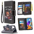 For Samsung Galaxy A21s Colored Drawing Pattern Zipper Horizontal Flip Leather Case with Holder & Card Slots & Wallet(Bear) - 1