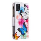 For Samsung Galaxy A21s Colored Drawing Pattern Zipper Horizontal Flip Leather Case with Holder & Card Slots & Wallet(Two Butterflies) - 3