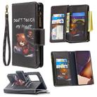 For Samsung Galaxy Note20 Ultra 5G Colored Drawing Pattern Zipper Horizontal Flip Leather Case with Holder & Card Slots & Wallet(Bear) - 1