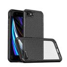 For iPhone SE 2022 / SE 2020 / 8 / 7 iPAKY Pioneer Series Carbon Fiber Texture Shockproof TPU + PC Case(Black) - 1