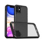 For iPhone 11 iPAKY Pioneer Series Carbon Fiber Texture Shockproof TPU + PC Case(Black) - 1