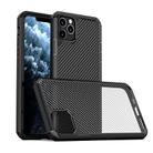 For iPhone 11 Pro iPAKY Pioneer Series Carbon Fiber Texture Shockproof TPU + PC Case(Black) - 1