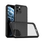 For iPhone 11 Pro Max iPAKY Pioneer Series Carbon Fiber Texture Shockproof TPU + PC Case(Black) - 1