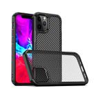 For iPhone 12 mini iPAKY Pioneer Series Carbon Fiber Texture Shockproof TPU + PC Case(Black) - 1