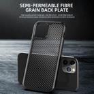 For iPhone 12 mini iPAKY Pioneer Series Carbon Fiber Texture Shockproof TPU + PC Case(Black) - 3