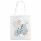 Fresh Leaves Printed Canvas Handbag Digital Print On Your Demand, Size:25x20cm(White) - 1