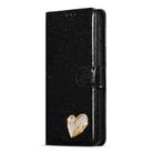 For Samsung Galaxy S24 FE 5G Glitter Powder Love Leather Phone Case(Black) - 2