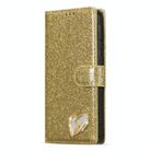 For Samsung Galaxy S24 FE 5G Glitter Powder Love Leather Phone Case(Gold) - 2