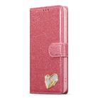 For Samsung Galaxy S24 FE 5G Glitter Powder Love Leather Phone Case(Pink) - 2