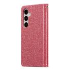For Samsung Galaxy S24+ 5G Glitter Powder Love Leather Phone Case(Rose Red) - 3