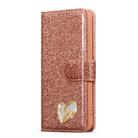 For Samsung Galaxy S24+ 5G Glitter Powder Love Leather Phone Case(Pink) - 2