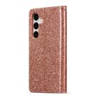For Samsung Galaxy S24+ 5G Glitter Powder Love Leather Phone Case(Pink) - 3