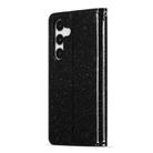 For Samsung Galaxy S25 5G Glitter Powder Love Leather Phone Case(Black) - 3