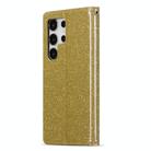 For Samsung Galaxy S24 Ultra 5G Glitter Powder Love Leather Phone Case(Gold) - 3