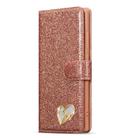 For Samsung Galaxy S24 Ultra 5G Glitter Powder Love Leather Phone Case(Pink) - 2