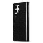 For Samsung Galaxy S25 Ultra 5G Glitter Powder Love Leather Phone Case(Black) - 3