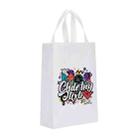 Graffiti Printed Non-woven Fabric Bag Print On Your Demand, Size:35x25x10cm(White) - 1