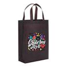 Graffiti Printed Non-woven Fabric Bag Print On Your Demand, Size:35x25x10cm(Coffee) - 1