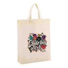 Graffiti Printed Non-woven Fabric Bag Print On Your Demand, Size:38x30x10cm(Beige) - 1