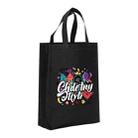 Graffiti Printed Non-woven Fabric Bag Print On Your Demand, Size:41x35x12cm(Black) - 1