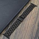 For Apple Watch 46mm / 49mm / 45mm / 44mm Norman Clasp Three-Link Stainless Steel Watch Band(Black) - 2