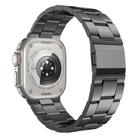 For Apple Watch 46mm / 49mm / 45mm / 44mm Norman Clasp Three-Link Stainless Steel Watch Band(Tin Color) - 1
