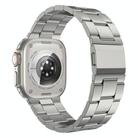 For Apple Watch 46mm / 49mm / 45mm / 44mm Norman Clasp Three-Link Titanium Alloy Watch Band(Titanium) - 1