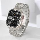 For Apple Watch 46mm / 49mm / 45mm / 44mm Norman Clasp Three-Link Titanium Alloy Watch Band(Titanium) - 3