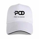 POD Printed Polyester Cotton Steel Buckle Cap Print On Your Demand(White) - 1