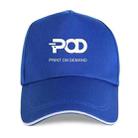 POD Printed Polyester Cotton Steel Buckle Cap Print On Your Demand(Royal Blue) - 1