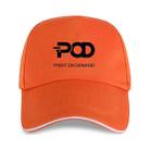 POD Printed Polyester Cotton Steel Buckle Cap Print On Your Demand(Orange) - 1
