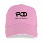 POD Printed Polyester Cotton Steel Buckle Cap Print On Your Demand(Pink) - 1