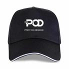 POD Printed Polyester Cotton Steel Buckle Cap Print On Your Demand(Black) - 1