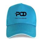 POD Printed Polyester Cotton Steel Buckle Cap Print On Your Demand(Lake Blue) - 1