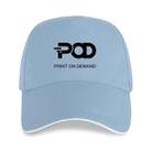 POD Printed Polyester Cotton Steel Buckle Cap Print On Your Demand(Sky Blue) - 1